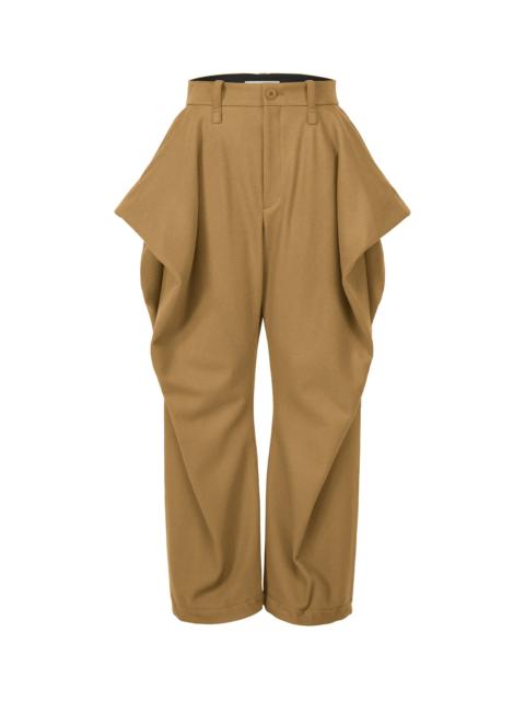 ISSEY MIYAKE WOOL TWEED PANTS