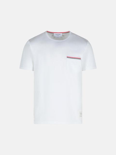 Thom Browne 'RWB' WHITE COTTON T-SHIRT