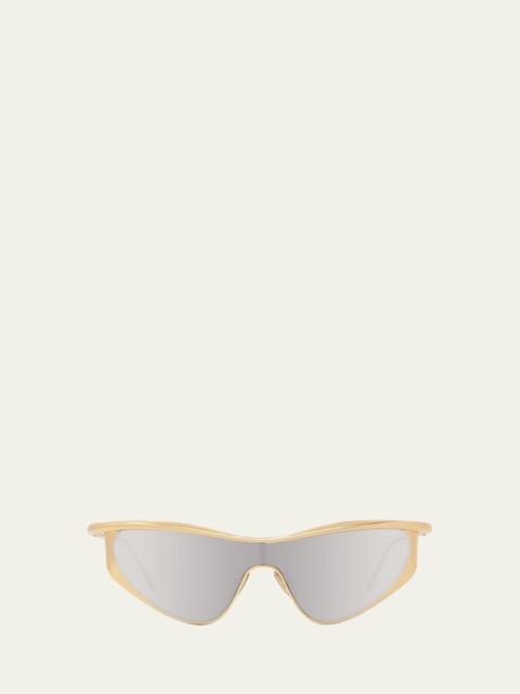 Loewe Signature Metal & Nylon Shield Sunglasses