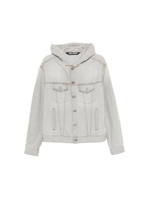 hooded denim jacket