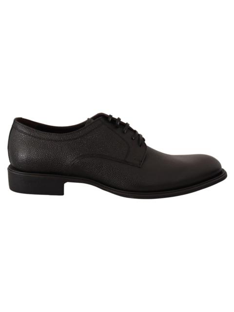 Dolce & Gabbana Dolce & Gabbana Black Leather Lace Up Mens Formal Derby Shoes