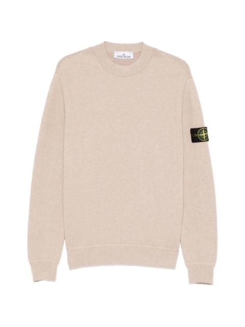 Stone Island Ribbed Soft Organic Cotton Crewneck