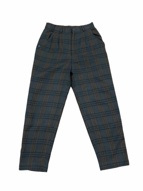 Other Designers Vintage - Vintage Japanese Brand Checkered Wool High Waist Pants