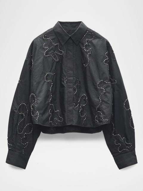 rag & bone Beatrice Embroidered Long-Sleeve Shirt