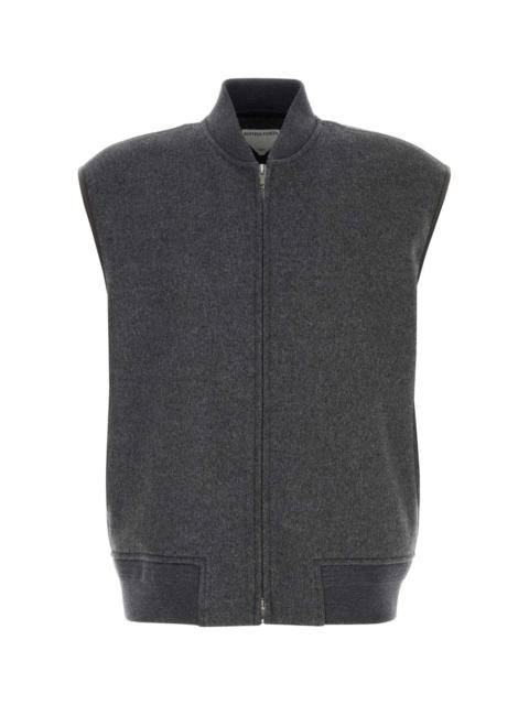 Bottega Veneta Bottega Veneta Men Dark Grey Wool Vest