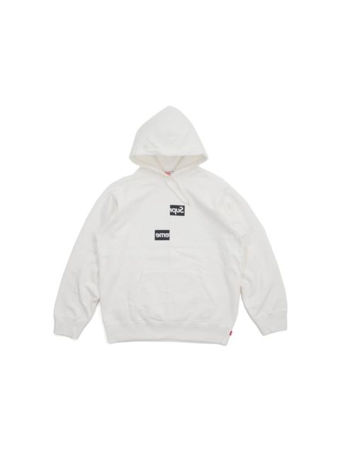 Supreme Supreme Comme des Garcons SHIRT Split Box Logo Hooded Sweatshirt White