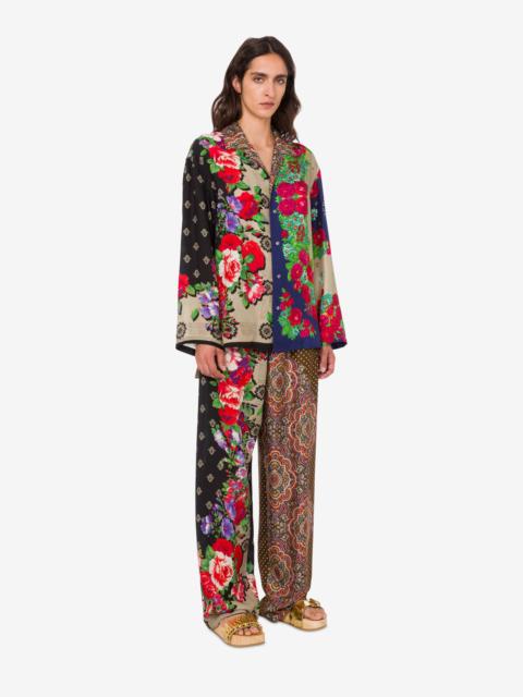 Moschino PRINTED SILK PANTS