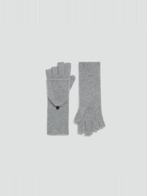Theory Fold-Back Gloves in Cashmere