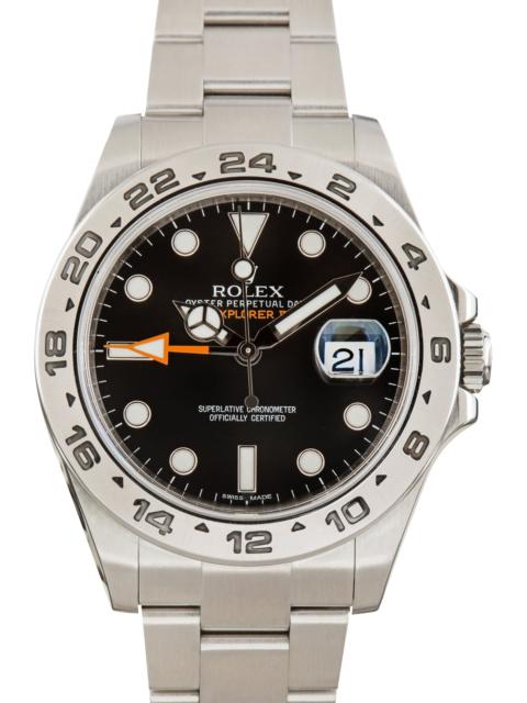 ROLEX Used Rolex Explorer II Black Dial Ref 216570