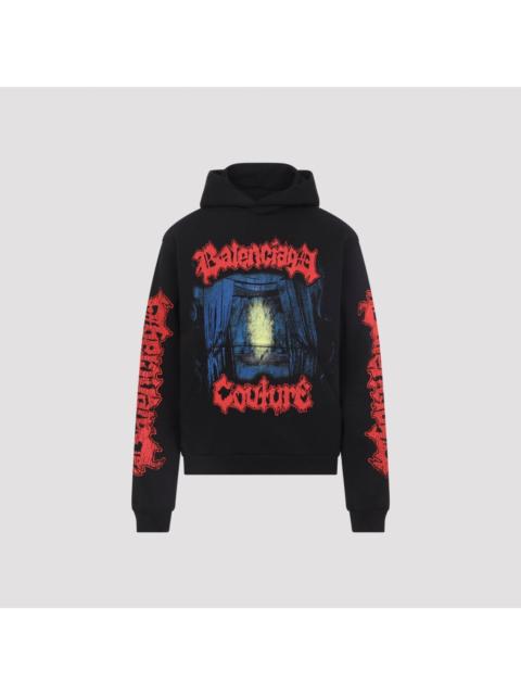 BALENCIAGA BALENCIAGA Medium Fit Black Hoodie New & Authentic (Women's
