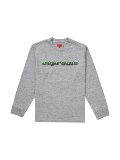 Supreme Supreme Chrome Logo L/S Top Heather Grey