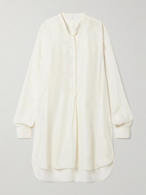 The Row Eden Oversized Washed-silk Shirt
