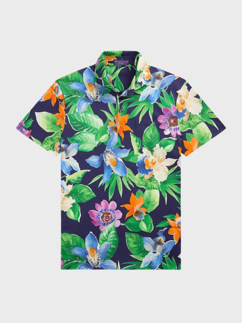 Men's Tropical Jersey Polo Shirt