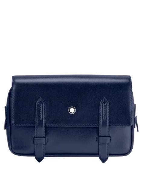 Other Designers Montblanc Meisterstuck Leather Messenger Bag - Ink Blue