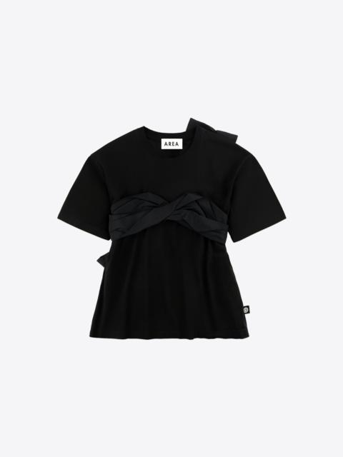 AREA TAFFETA KNOT T-SHIRT