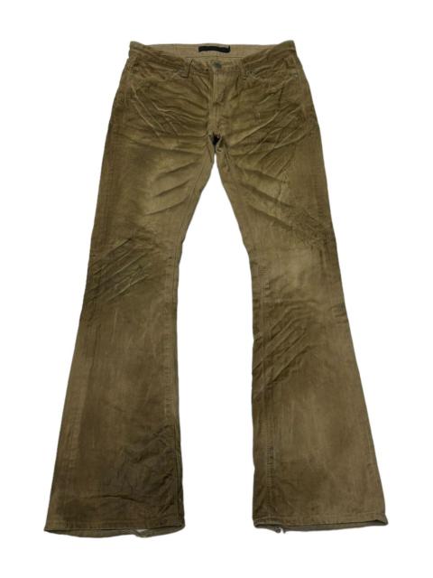 Other Designers Archival Clothing - FLARED🔥FUGA CLAW MARK BROWN COATED FLARE DENIM JEANS