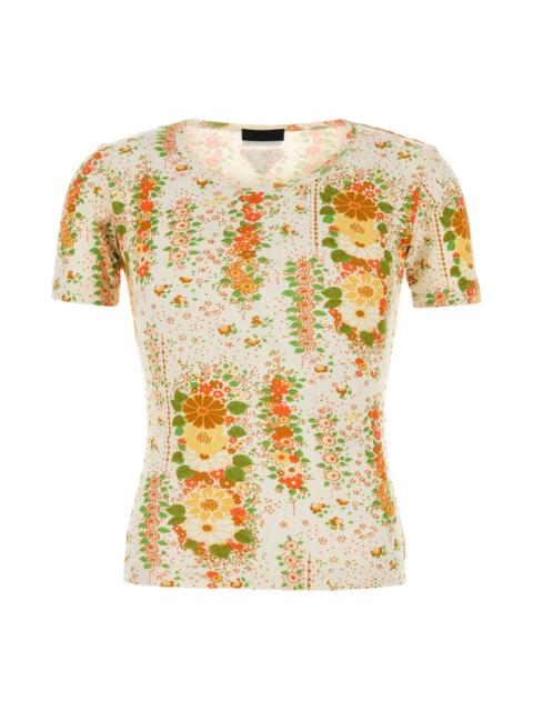Prada Printed Cotton T-shirt