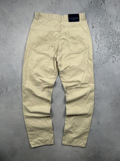 Valentino Valentino Jeans Vintage Beige Chino Pant Minimalist Trousers