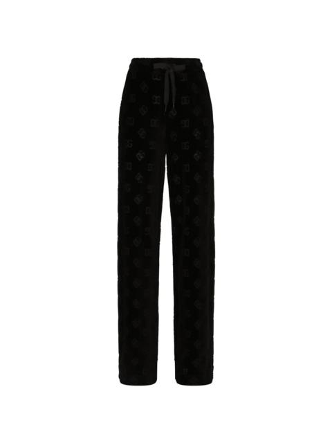 Dolce & Gabbana monogram-print drawstring track pants