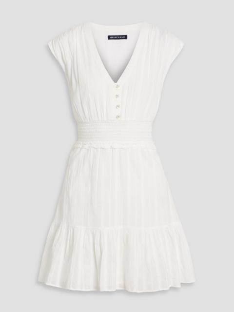 VERONICA BEARD Kareena cotton-jacquard mini dress