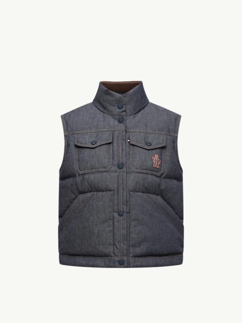 Moncler Grenoble Knysna Denim Down Vest