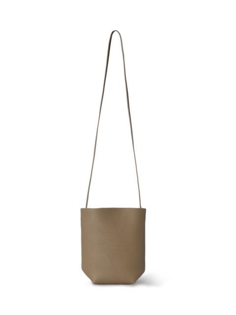 The Row Park N/S Leather Crossbody Bag taupe