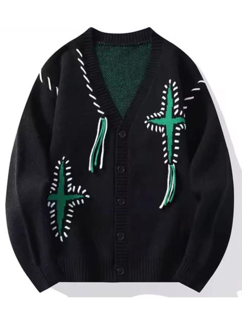 Other Designers Japanese Brand - Casual Knitted Cardigan V-neck Fashion Design