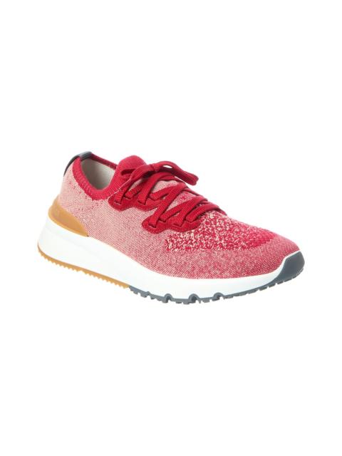 Brunello Cucinelli Brunello Cucinelli Knit & Suede Sneaker