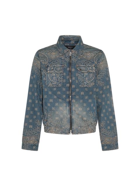 AMIRI indigo blue cotton denim jacket