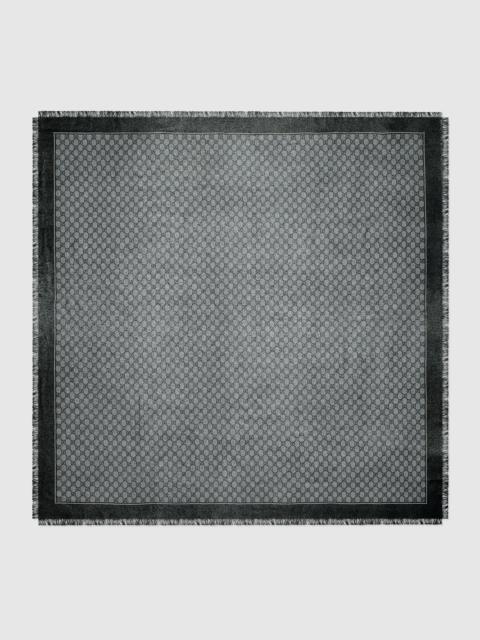 GUCCI GG wool jacquard shawl