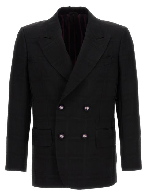 Etro Etro Men Check Double-Breasted Blazer