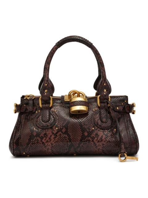 Chloé Chloe Paddington Kohl Brown Top Handle Bag New & Authentic