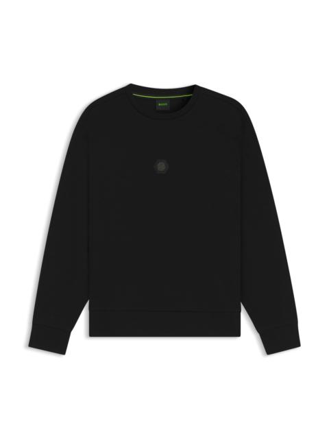 BOSS SWEATSHIRT WITH DOUBLE B MONOGRAM