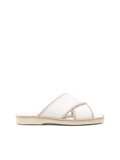 HOGAN H660 leather sandals