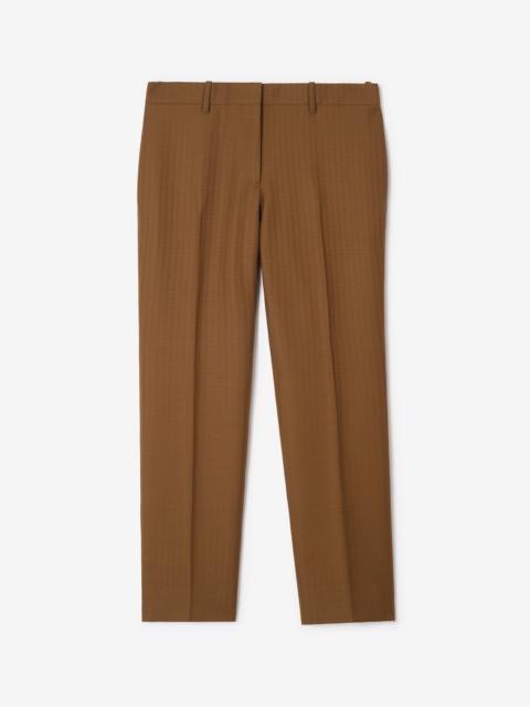 Burberry Wool Mohair Tailored Trousers