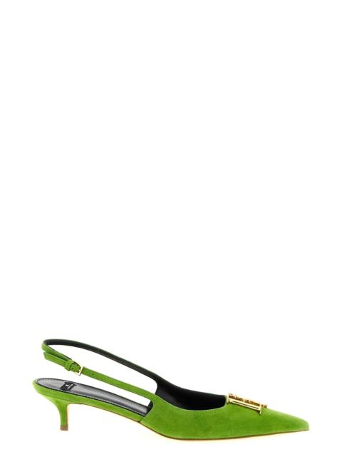 ELISABETTA FRANCHI Suede slingbacks