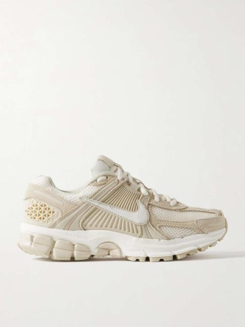 Zoom Vomero 5 leather, suede, rubber and mesh sneakers Cream