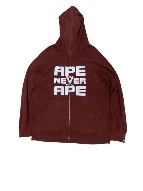 A BATHING APE® A bathing Ape BAPE Backhit Soldier Full Zip Hoodie Sun Faded