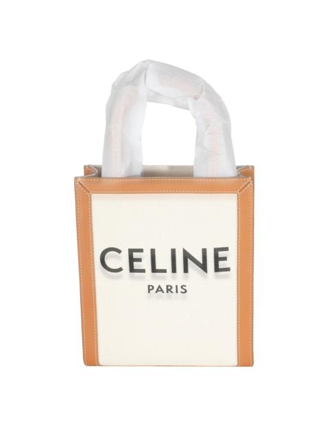 CELINE CELINE Beige & Neutral Canvas Mini Vertical Cabas (Authentic Pre-Loved)
