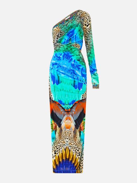 CAMILLA ONE SHOULDER JERSEY CUT OUT DRESS