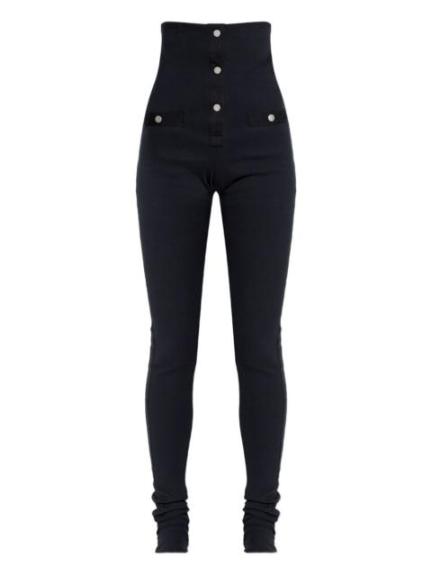 THE ATTICO button ribbed trousers