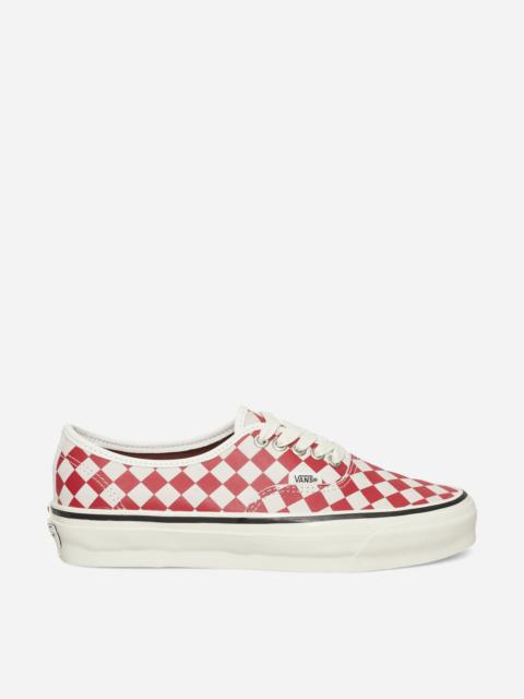 Vans Authentic 44 Diamond Check Sneakers Red / Marshmallow
