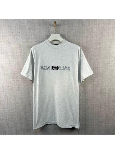 BALENCIAGA Balenciaga 巴黎世家/SS24 反转字母Logo刺绣圆领短袖