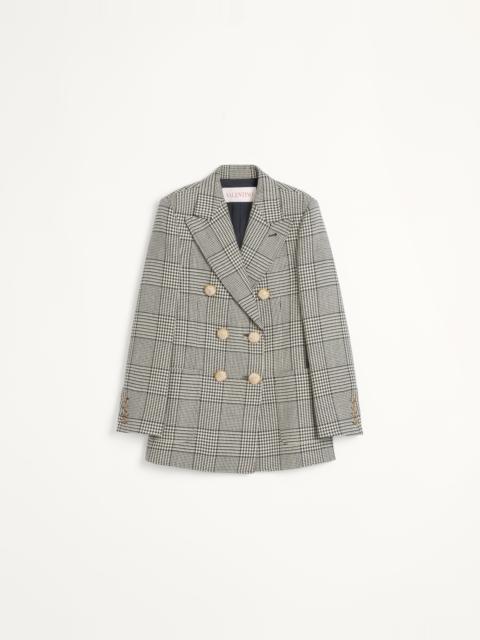 Valentino HOUNDSTOOTH WOOL BLAZER