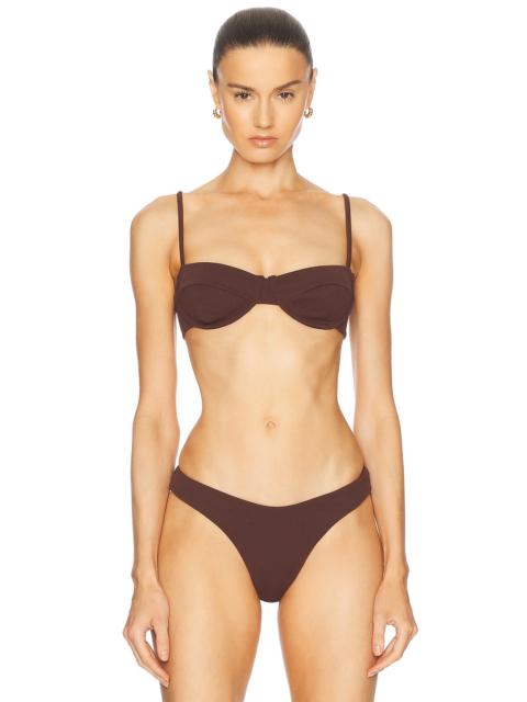 HAIGHT Crepe Vintage Bikini Top