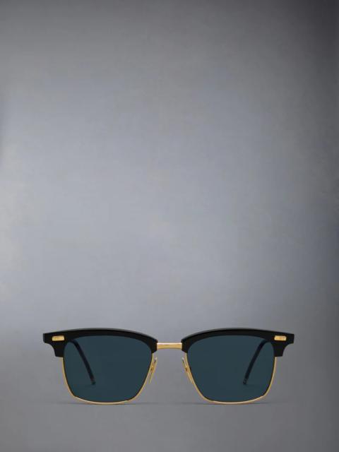 Thom Browne Acetate And Titanium Rectangular Sunglasses Unisex