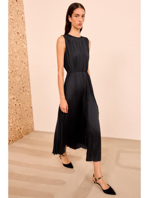 ULLA JOHNSON Fianna Pleated Midi Dress