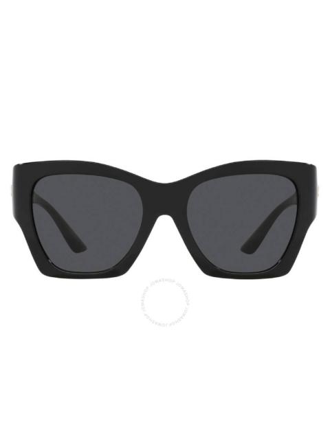 VERSACE Versace Dark Grey Irregular Ladies Sunglasses VE4452 GB1/87 55