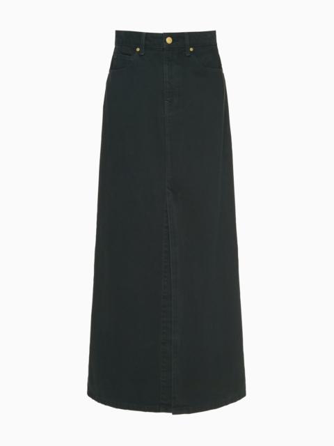 ULLA JOHNSON The Anais Denim Mid Rise Maxi Skirt