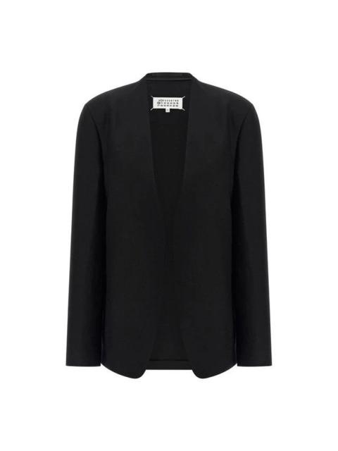 Maison Margiela MM6 MAISON MARGIELA Black Four Stitches Wool Blazer Jacket N